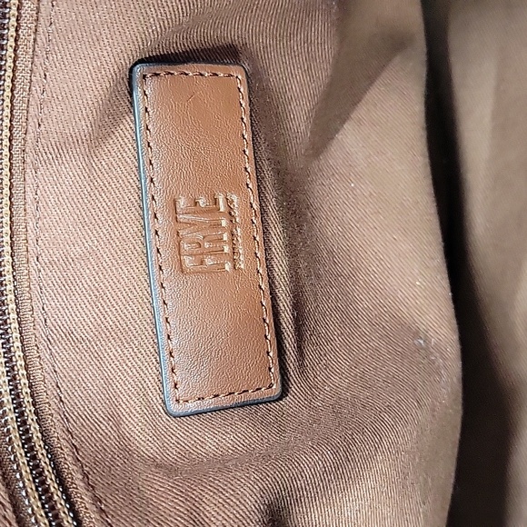 Frye Brown Leather Satchel Hand Bag Purse - Picture 13 of 13